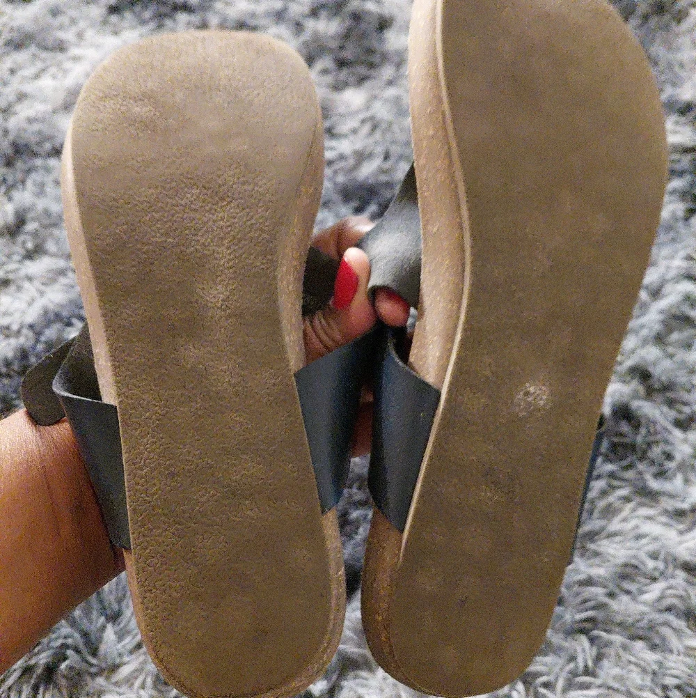 Blowfish Malibu Women's Navy Blue Thong Sandals Flip Flops Size 8 - Picture 4 of 10